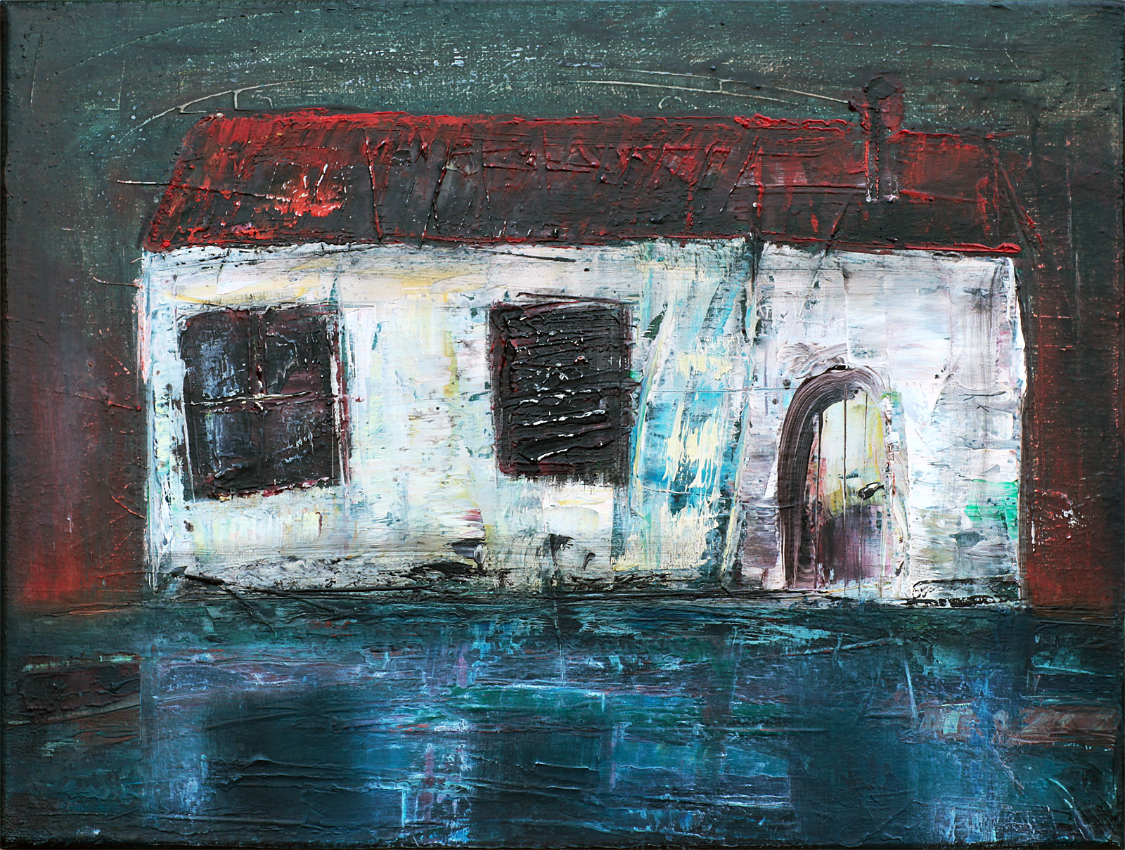 Old house. Oil on canvas, 30 x 40 cm. 2009